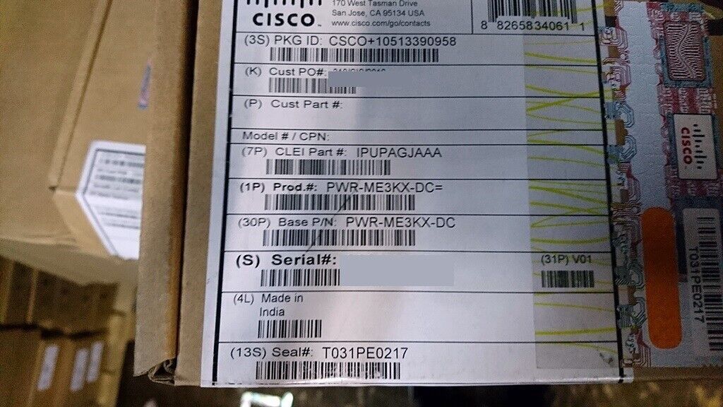Блок питания Cisco PWR-ME3KX-DC