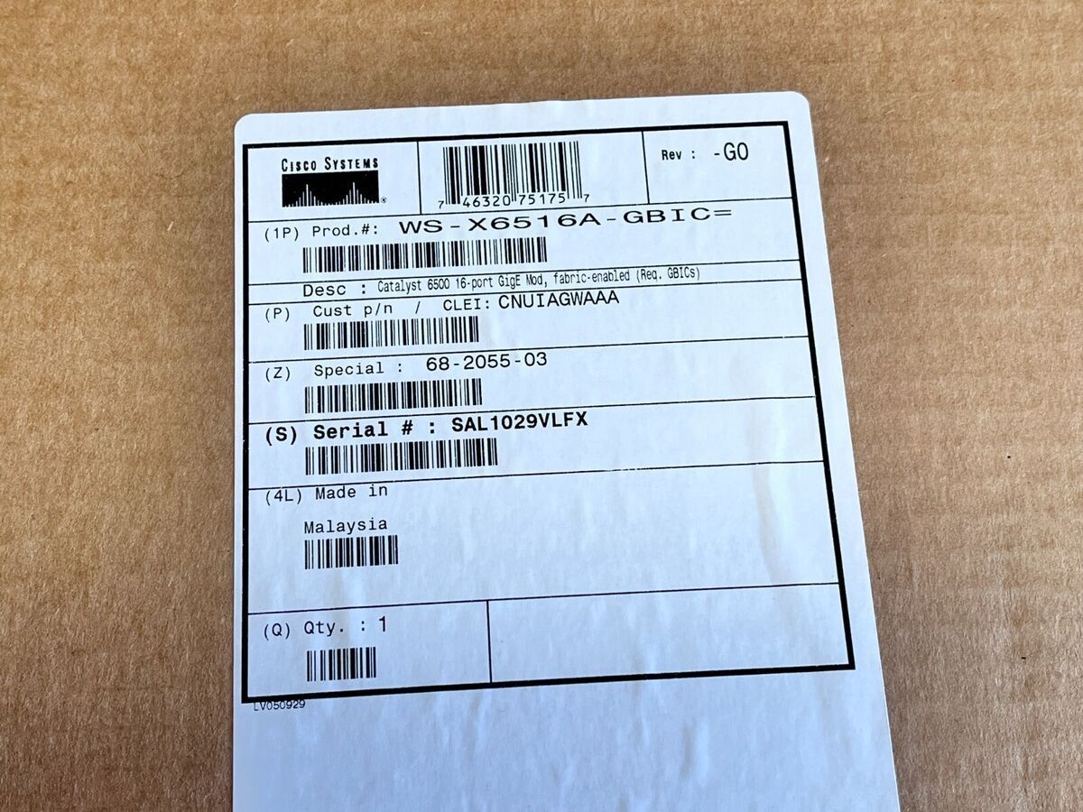 Модуль Cisco Catalyst WS-X6516A-GBIC