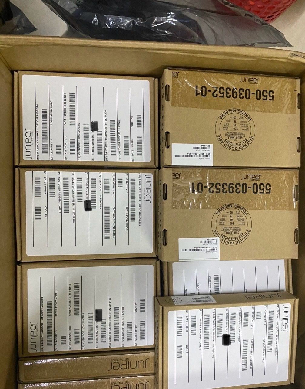 Модуль трансивер Juniper 740-032986 QFX-QSFP-40G-SR4 850nm