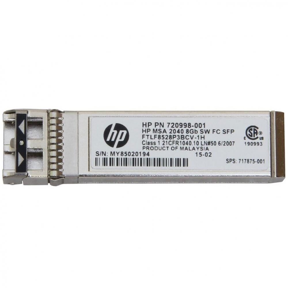 Трансивер HPE 720998-001 C8R23A 717875-001 MSA 2040 8Gb SW FC SFP+ 1-Pack Transceiver Module