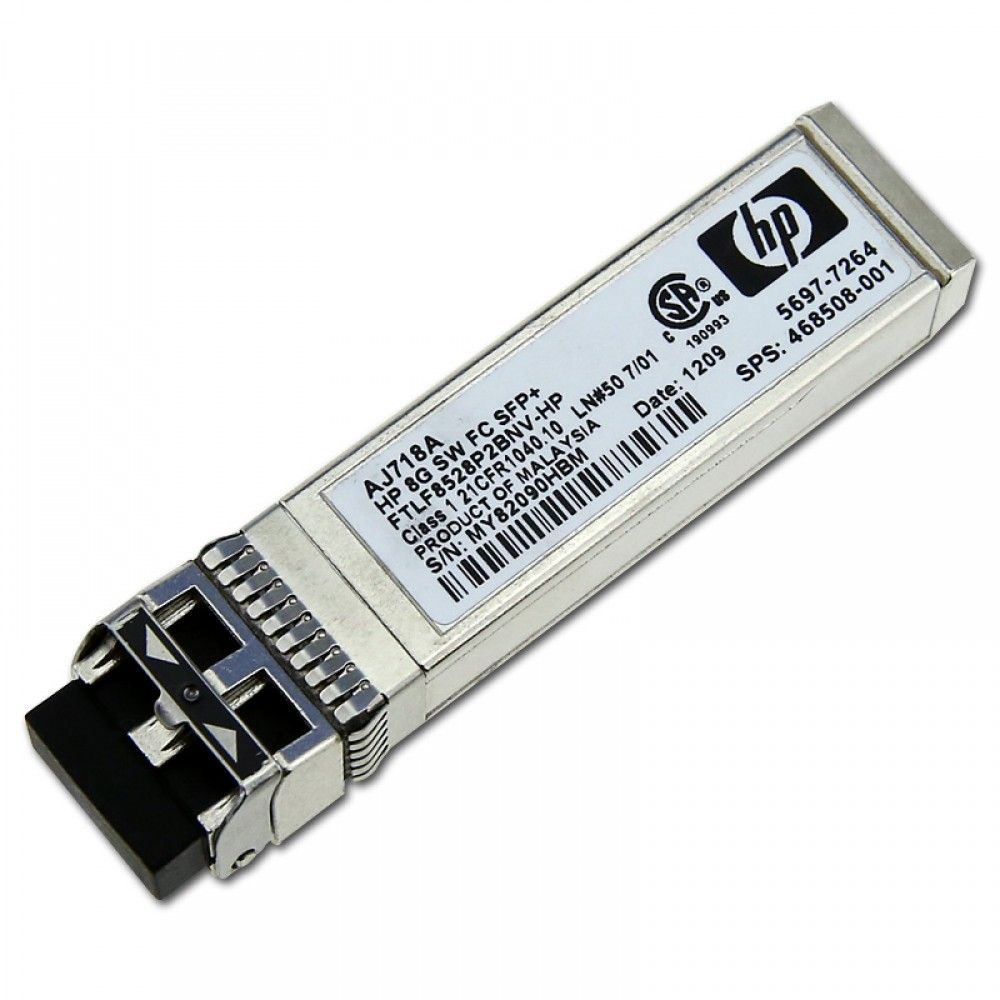 Трансивер HPE 8GB SHORT WAVE FIBRE CHANNEL SFP+ 1 PACK TRANSCEIVER, 468508-001