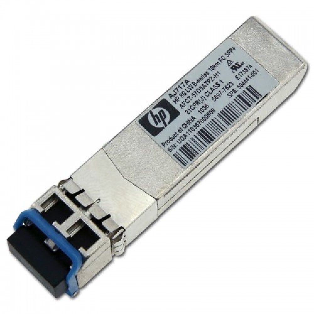 Трансивер HPE 8GB LONG WAVE B-SERIES 10KM FIBRE CHANNEL 1 PACK SFP+ TRANSCEIVER, 504441-001