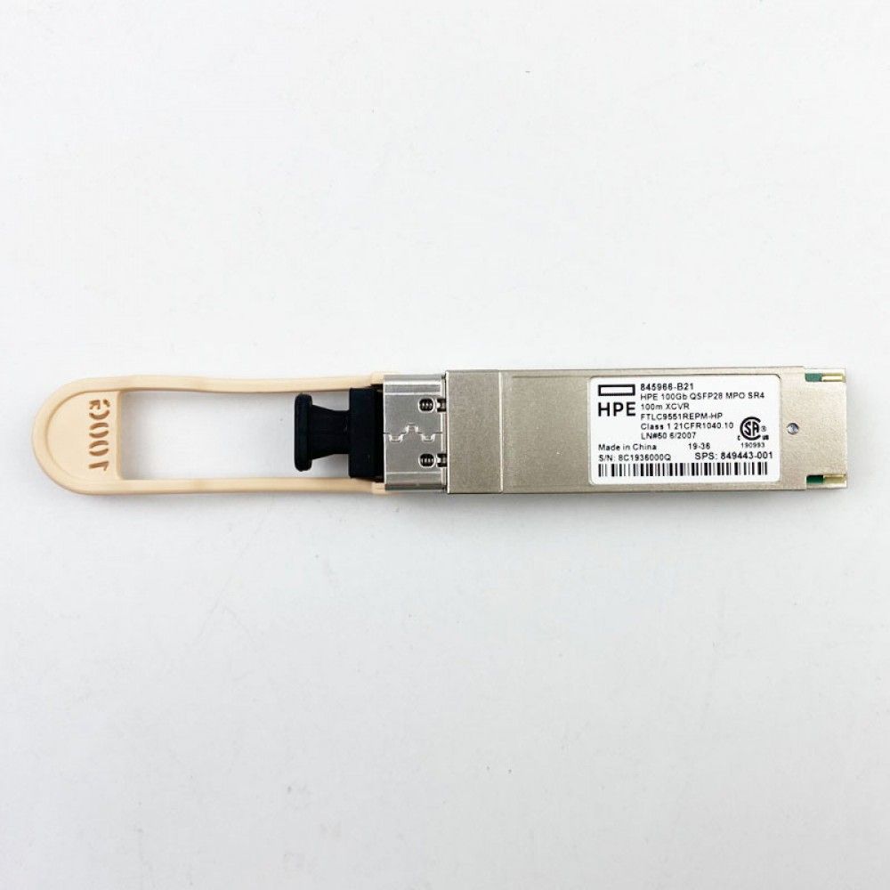 Трансивер Genuine HPE 845965-001 100Gb QSFP28 MPO SR4 100m XCVR
