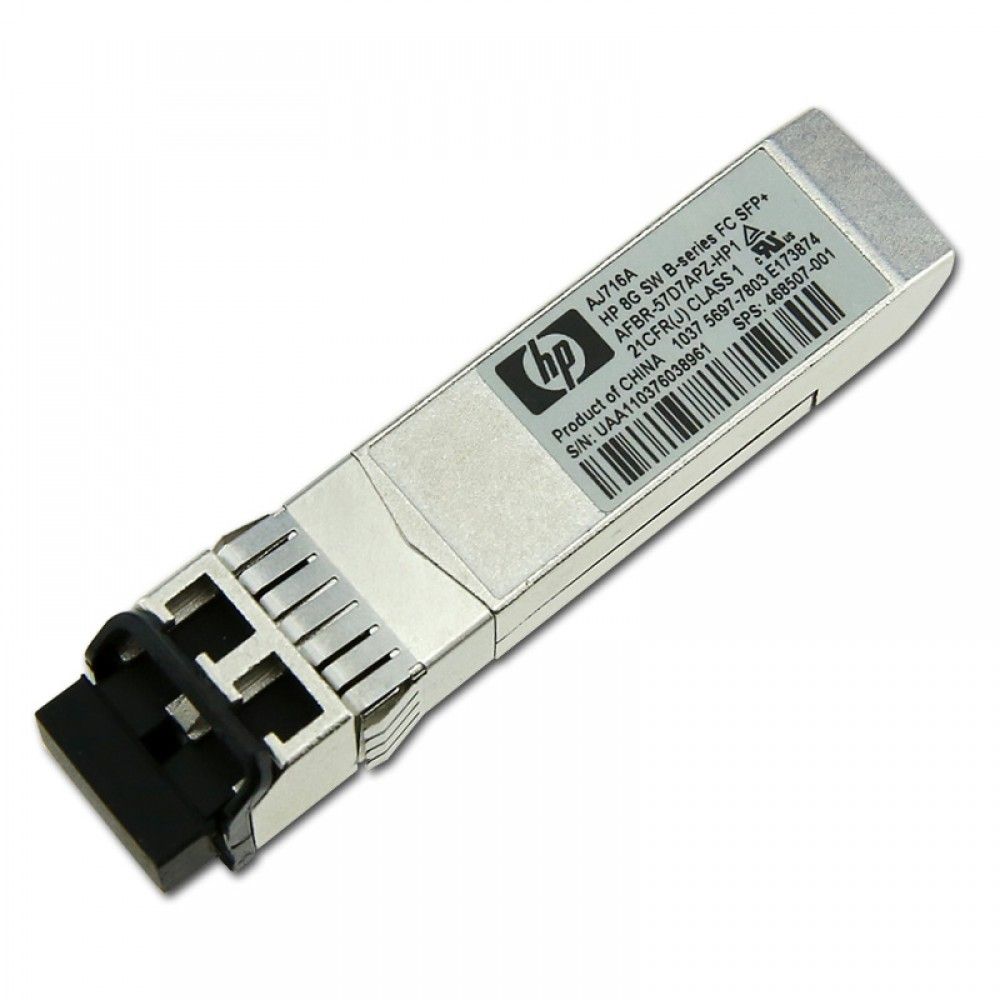 Трансивер HPE AJ716A 8Gb Shortwave B-series FC SFP+ Transceiver, 468507-001, AJ716-63001