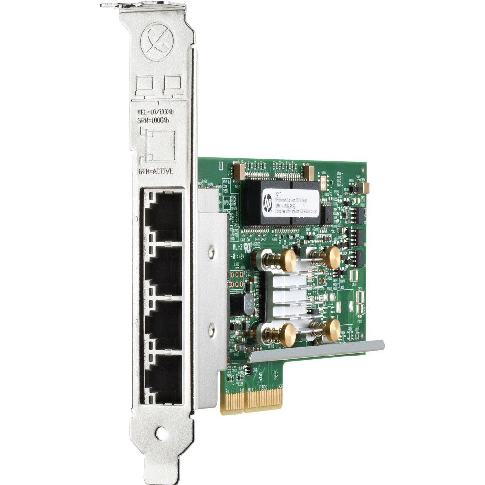 Сетевая карта HPE ETHERNET 1GB 4-PORT 331T ADAPTER, 647594-B21, 649871-001