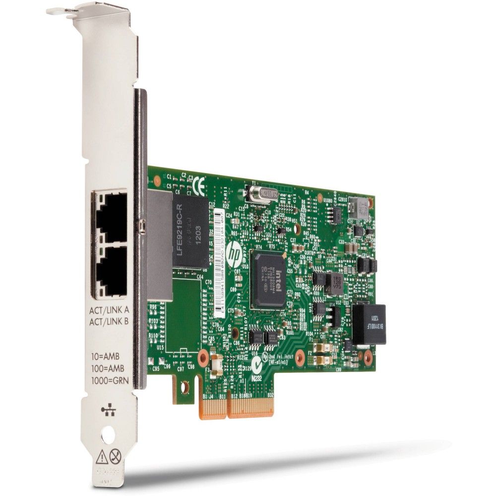 Сетевая карта HPE 361T PCIE DUAL PORT GIGABIT NIC, 713029-001