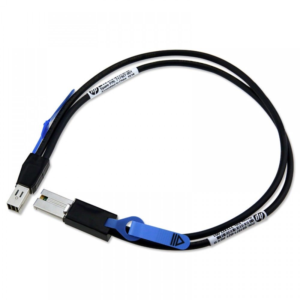 Кабель HPE 691971-B21 0.5m External Mini SAS High Density to Mini SAS Cable, 717427-001