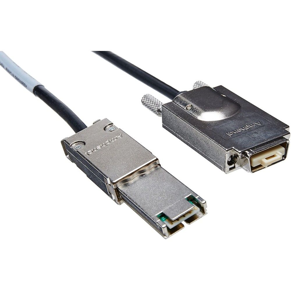 Кабель HPE AE466A 2m Infiniband (SFF8470 Thumbscrew CX4) to Mini-SAS (SFF8088) 1x SAS Cable, 430064-001