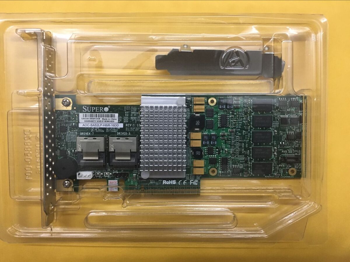 Сетевая карта контроллер SuperMicro AOC-SAS2LP-H8IR PCI-E8x 512Mb