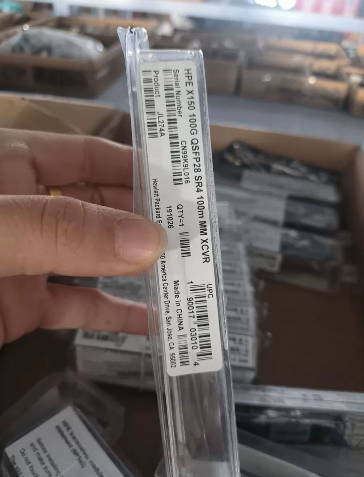 Трансивер HPE QSFP28-100G-SR4