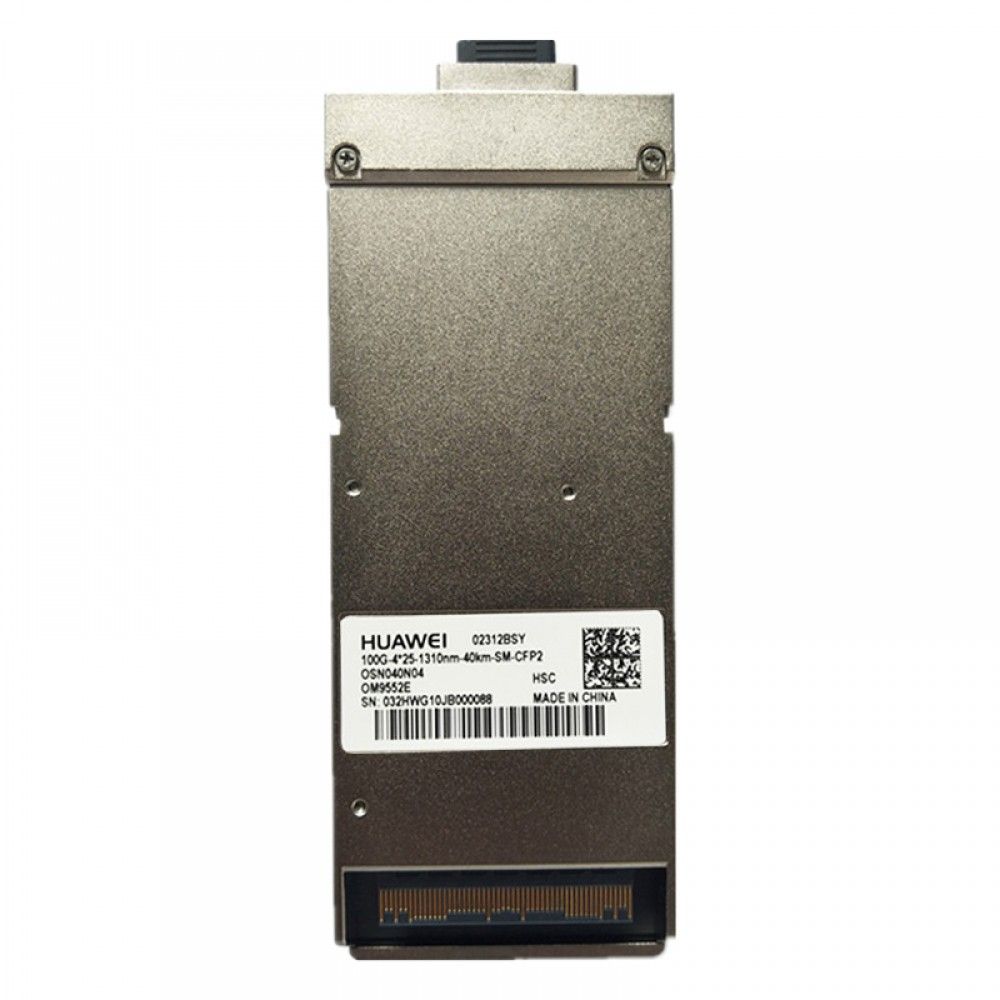 Трансивер Huawe* CFP2 1310nm 103.125Gb/s 2.9dBm 2.9dBm 21.4dBm LC 40km OMA 100GBASE-ER4 (02312BSY)