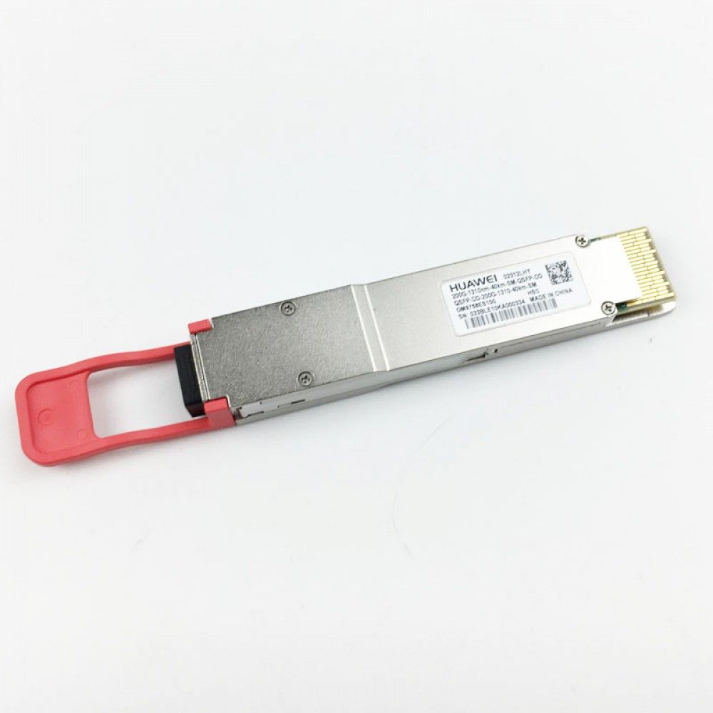 Трансивер Huawe* 200G QSFP-DD 4*53Gb/s PAM4 1310nm 212.5Gb/s 3dBm 14dBm LC SMF 40km (02312LHY)