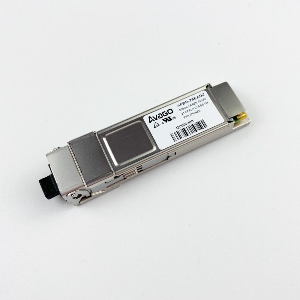 Трансивер Huawe* QSFP+ 850nm 9.8304 G 7.6dBm 2.4dBm 8.4dBm MPO MMF 0.1km AFBR-79EADZ (34060635)