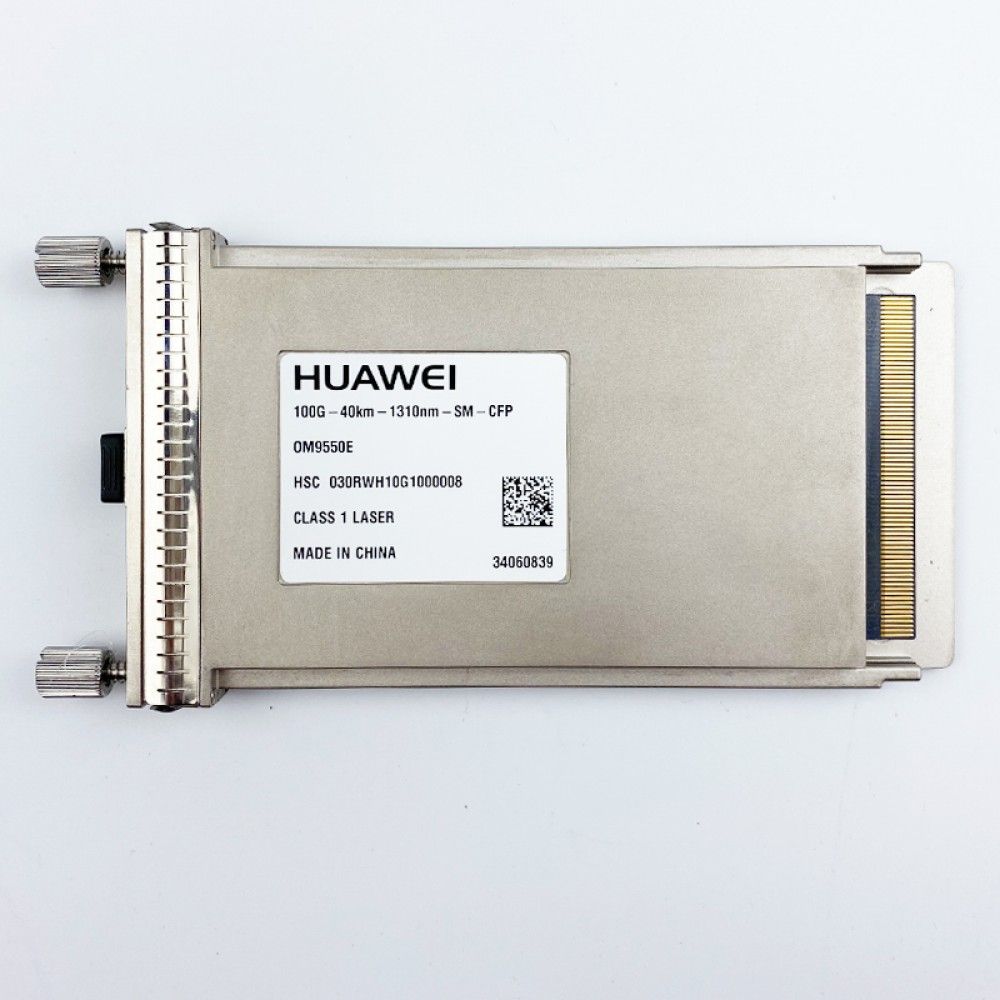 Трансивер Huawe* CFP 1310nm 103.125Gb/s 2.9dBm 2.9dBm 21.4dBm LC SMF 40km OMA 100GBASE-ER4 OM9550E (34060839)