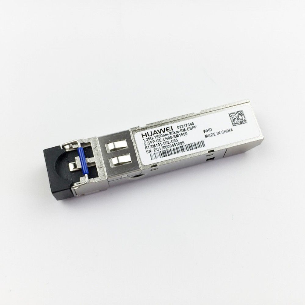 Трансивер Huawe* S-SFP-GE-LH80-SM1550 Optical Transeiver eSFP GE 1550nm 80km LC (2317348)