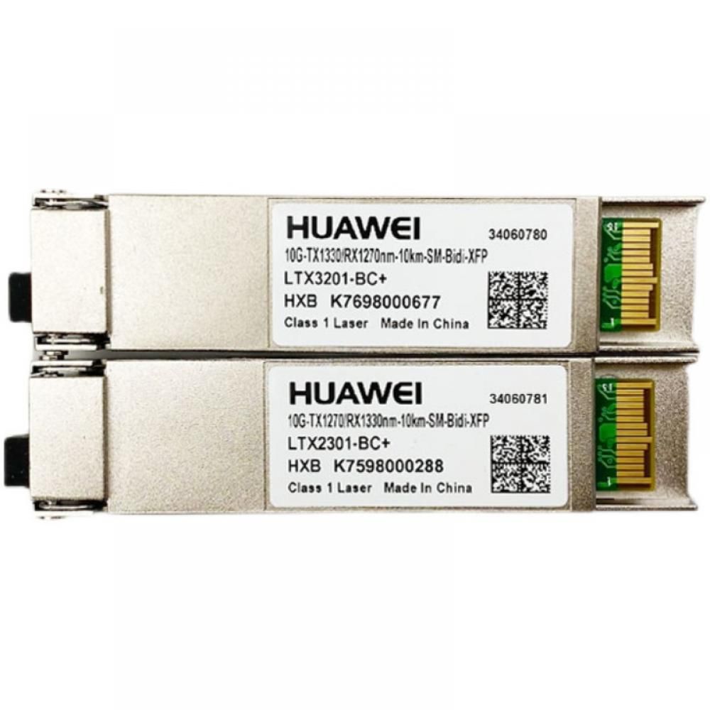 Трансивер Huawe* 34060781 OSN010B01 BiDi XFP TX1270nm/RX1330nm 9.95Gb/s to 11.35Gb/s 5dBm 0dBm 14dBm LC SM 10km (34060781)