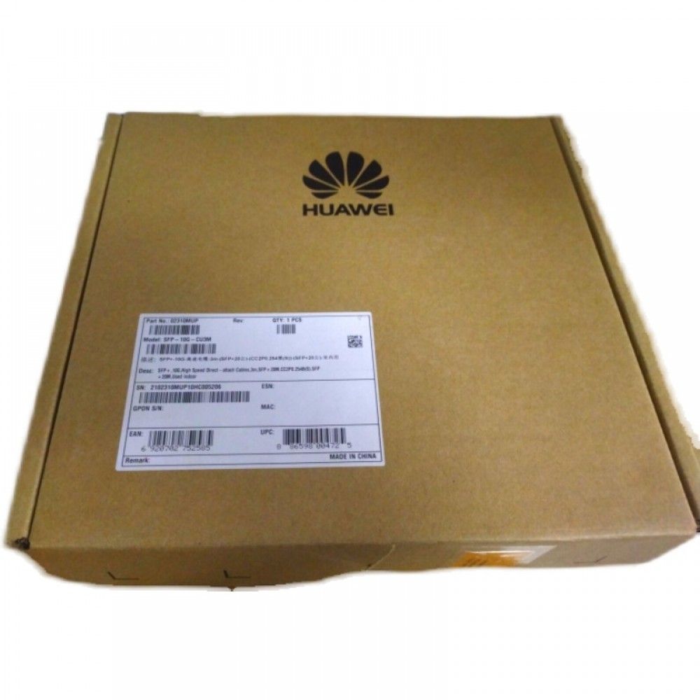 Трансивер Huawe* SFP-10G-CU1M SFP+ 10G High Speed Direct-attach Cable 1m (02310MUN)