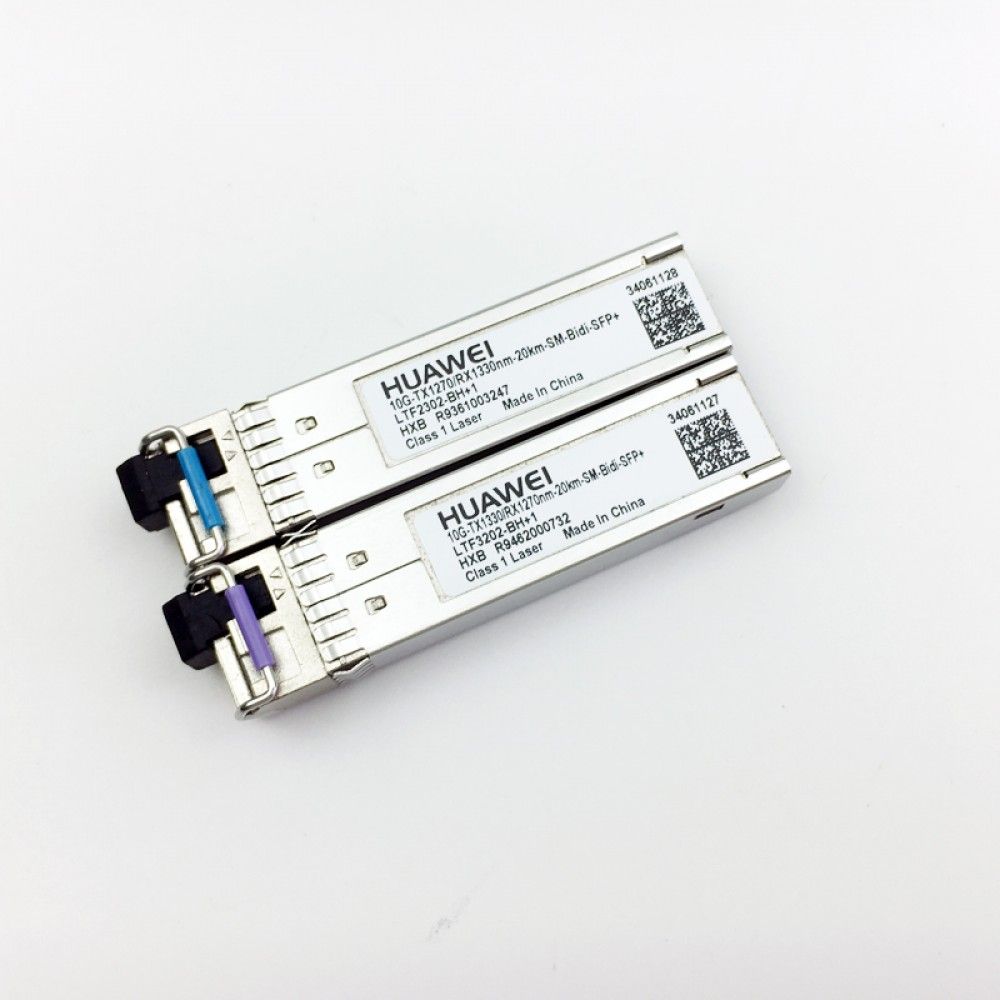 Трансивер Huawe* BiDi SFP+ 1270nm TX 1330nm RX 10Gb/s 3dBm 4dBm 14.4dBm LC SMF 20km (34061128)