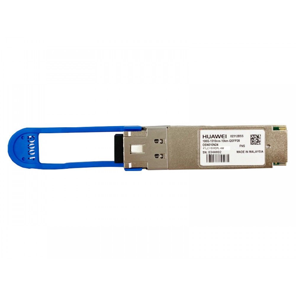 Трансивер Huawe* QSFP28 1310nm 100G 4.3dBm 4.5dBm 8.6dBm LC SMF 10km (02312BSS)