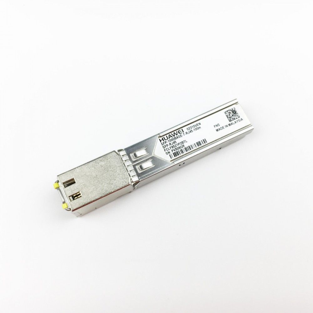 Трансивер Huawe* Optical functional module 1000BASE-T SFP RJ45 Electrical Module Auto Negotiate 100m 40 85degC (02310VEN)