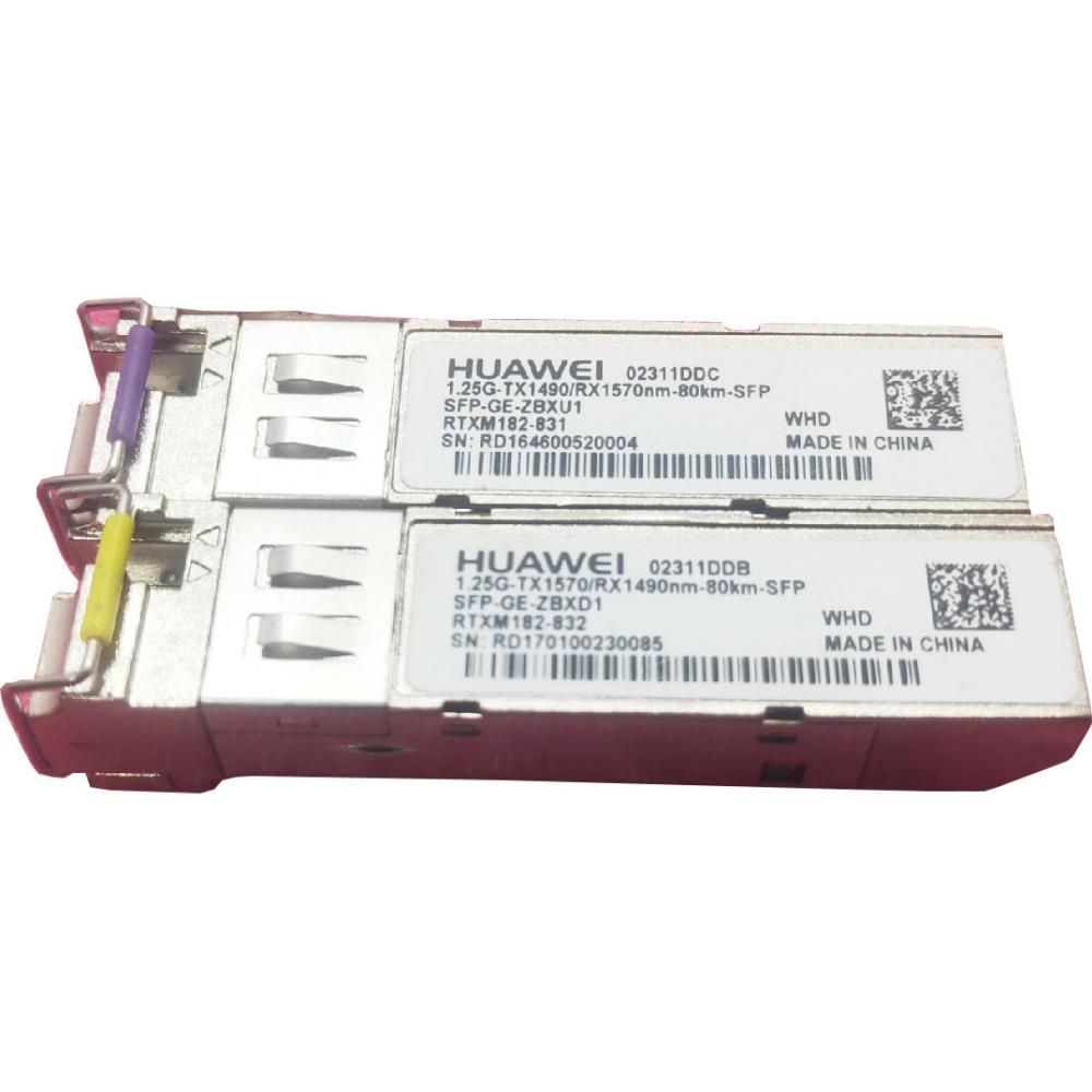 Трансивер Huawe* 02311DDC SFP-GE-ZBXU1 1.25G TX1490/RX1570nm 80km SFP Module (02311DDC)