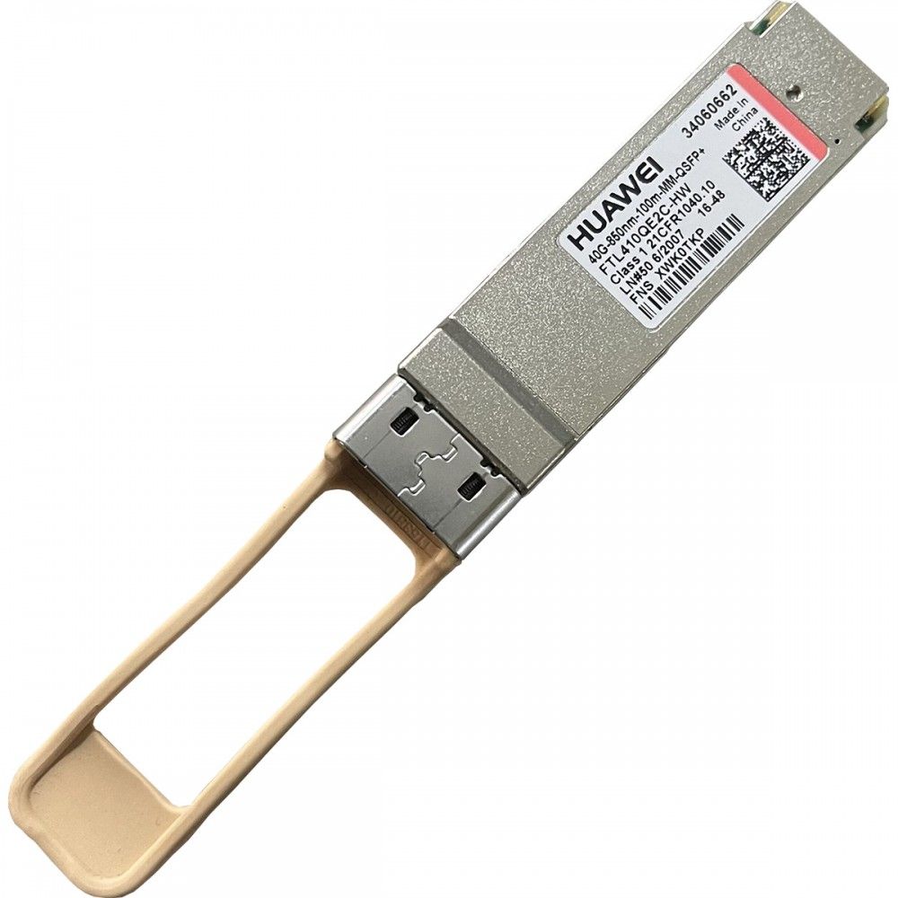Трансивер Huawe* QSFP+ 850nm 41.25Gbps 7.6dBm 0.5dBm 9.5dBm MPO MMF 0.15km (34060662)