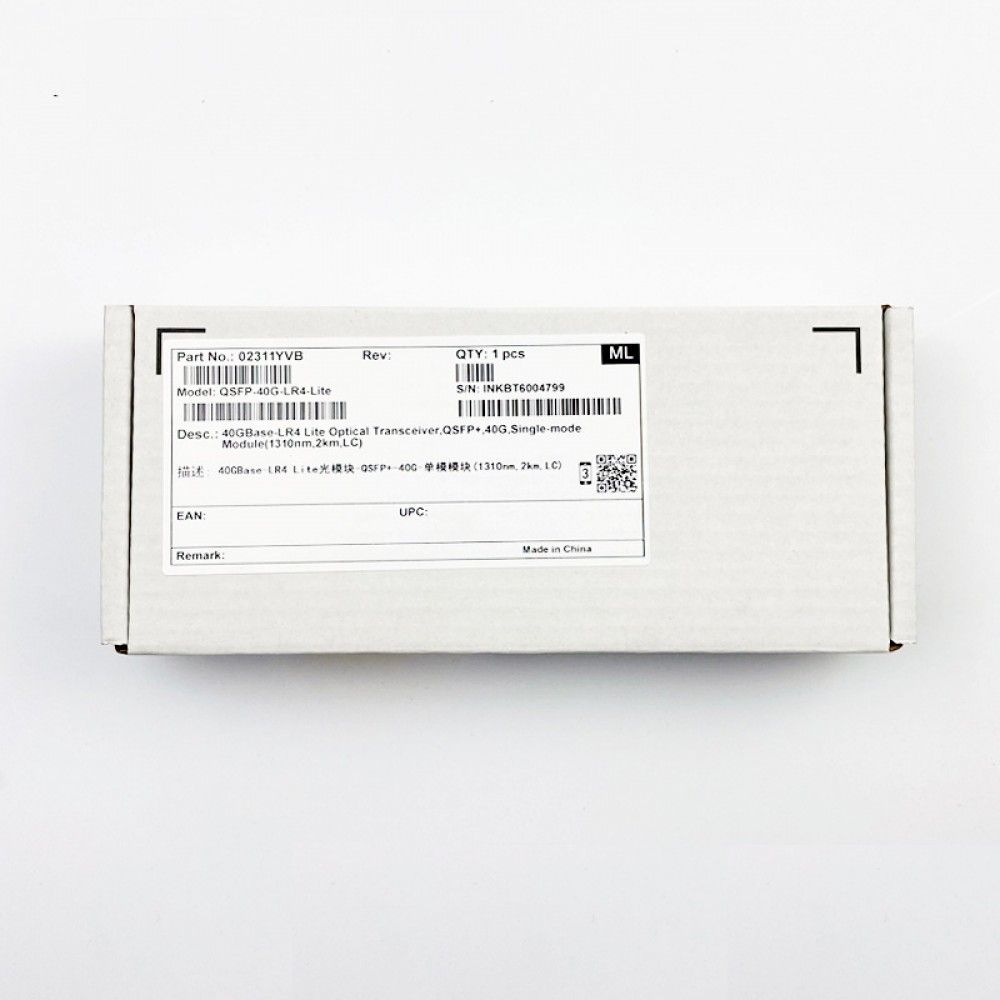 Трансивер Huawe* QSFP-40G-LR4-Lite 40GBase-LR4 Lite QSFP+ 40GE Mode 1310nm 2km LC (02311YVB)