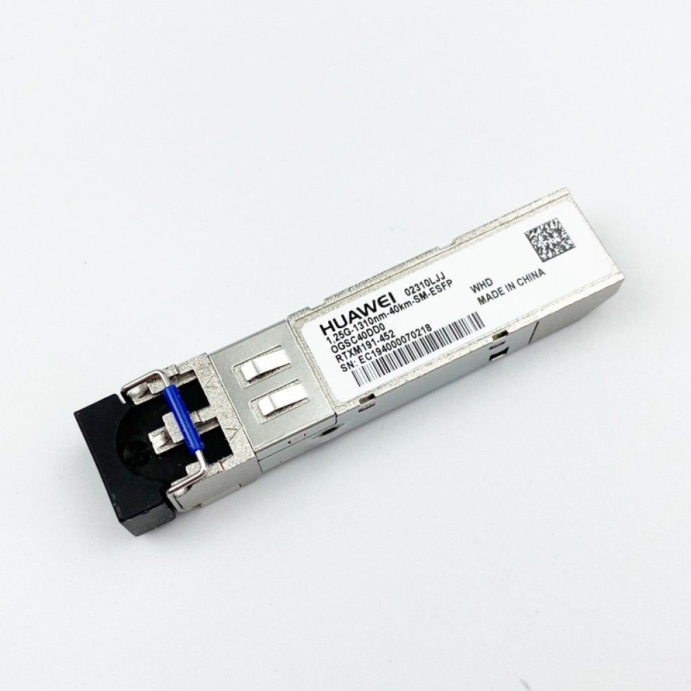 Трансивер Huawe* eSFPindustry 1310nm 1.25Gb/s 4.5dBm 3dBm 22.5dBm LC 40km (02310LJJ)