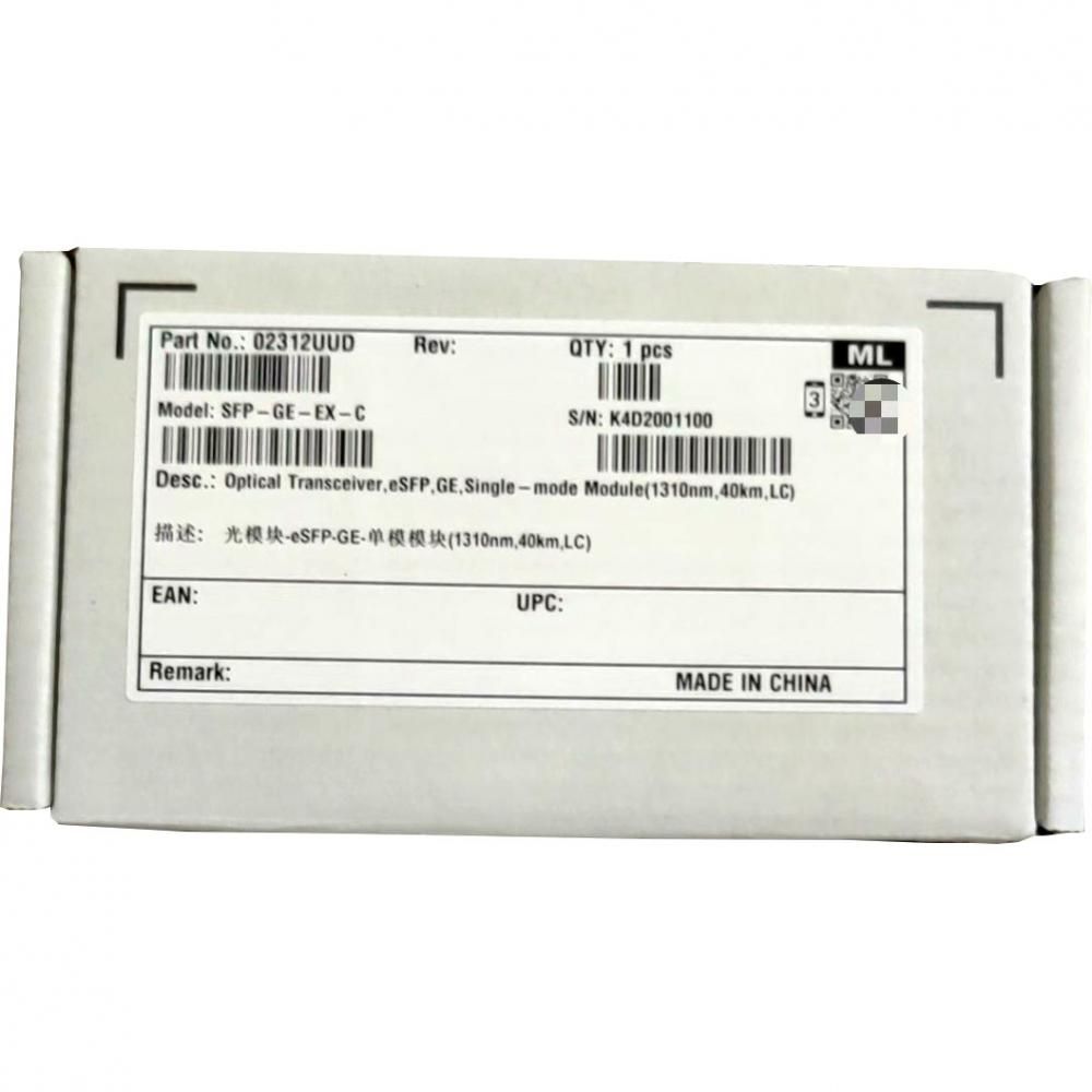 Трансивер Huawe* 02312UUD SFP-GE-EX-C eSFP GE 1310nm 40km LC (02312UUD)