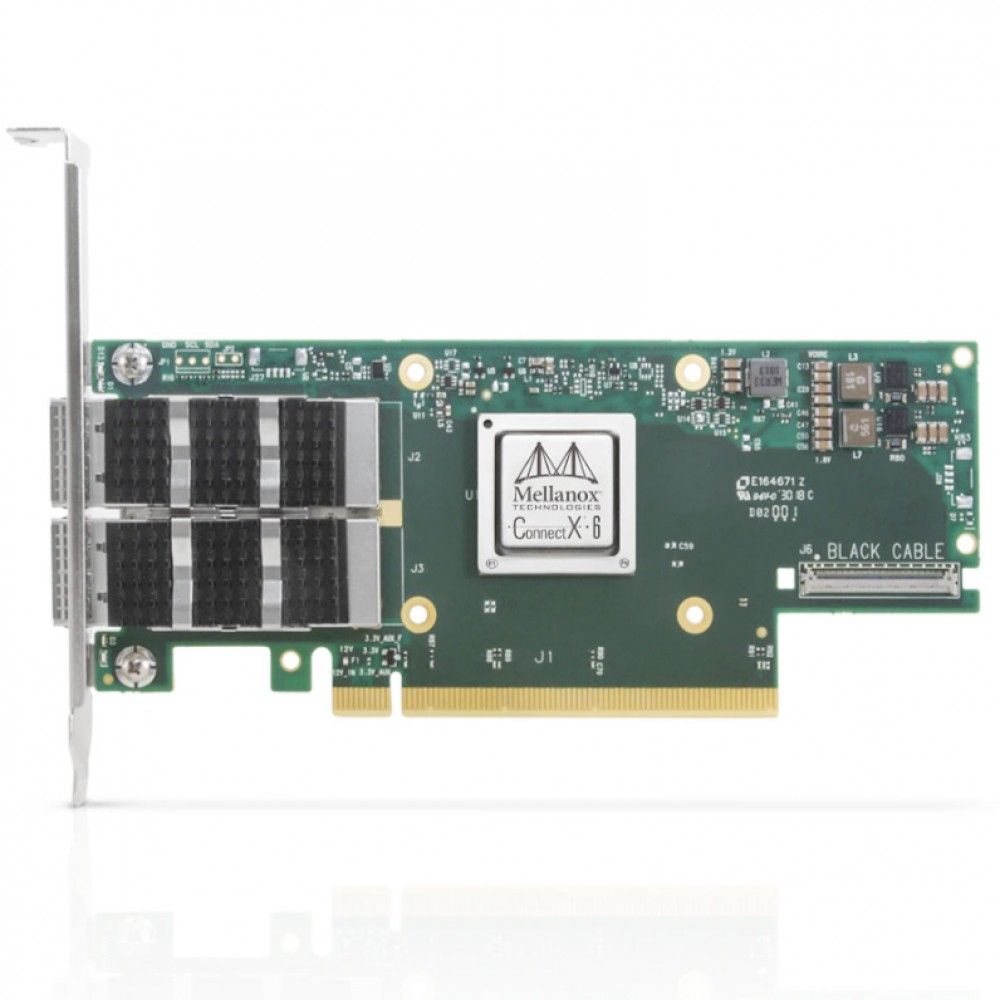 Сетевая карта Mellanox MCX653106A-EFAT ConnectX-6 VPI 100Gb/s HDR100 EDR IB and 100GbE QSFP56 PCIe3.0/4.0