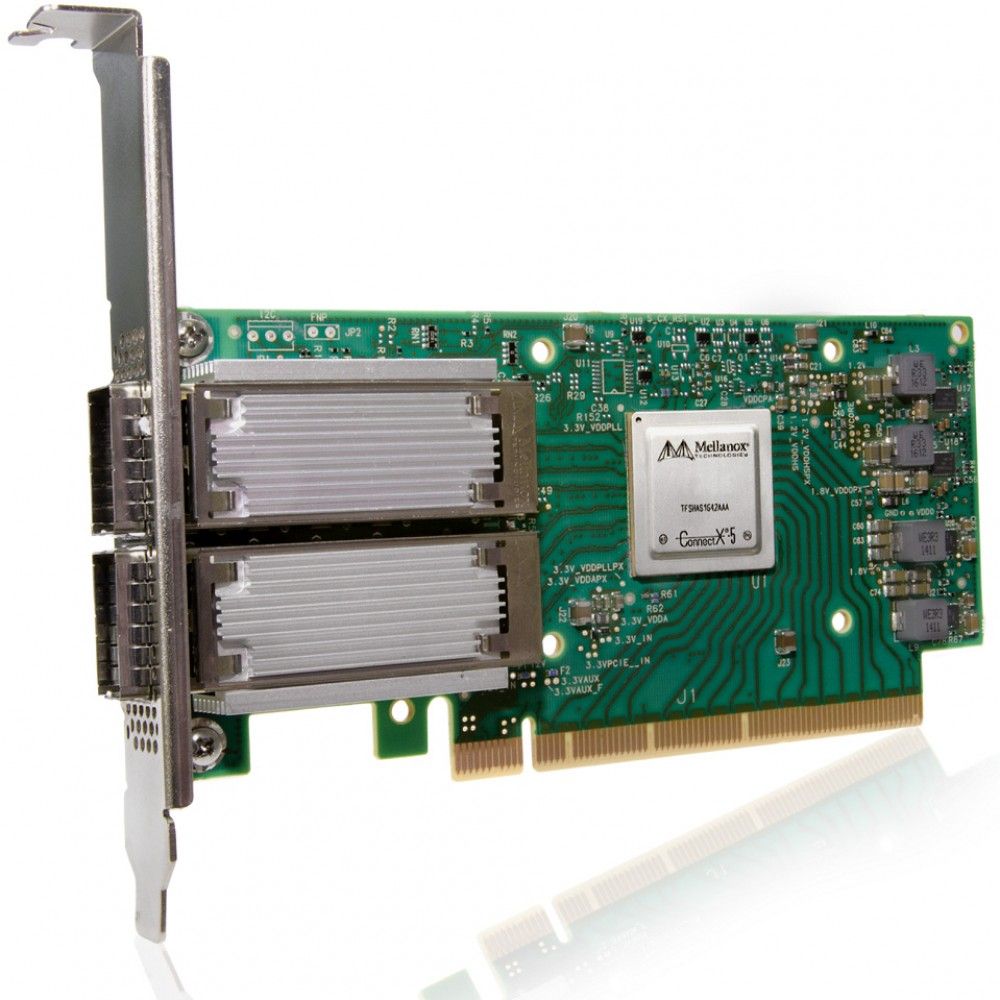 Сетевая карта Mellanox MCX556A-EDAT ConnectX-5 Ex VPI EDR IB 100Gb/s and 100GbE QSFP28 PCIe4.0 x16