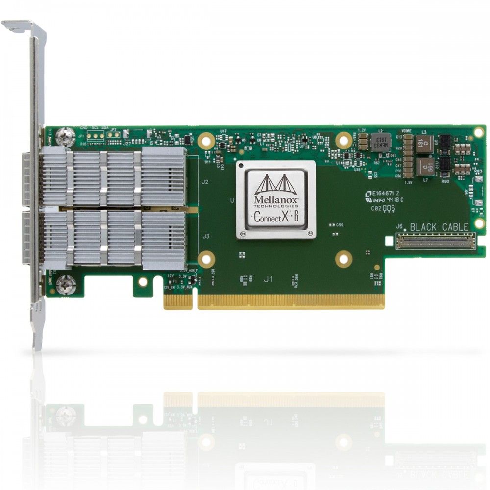 Сетевая карта Mellanox MCX653106A-HDAT-SP ConnectX-6 VPI HDR IB 200Gb/s and 200GbE QSFP56 PCIe4.0