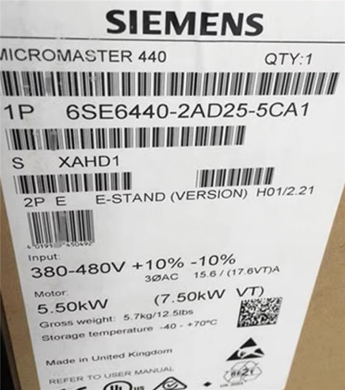 Модуль SIEMENS 6SE6440-2AD25-5CA1 6SE6 440-2AD25-5CA1 Inverter