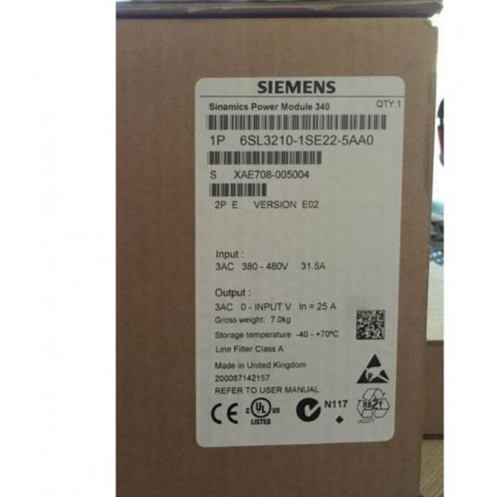 Модуль SIEMENS 6SL3210-1SE22-5AA0 INVERTER 6SL32101SE225AA0