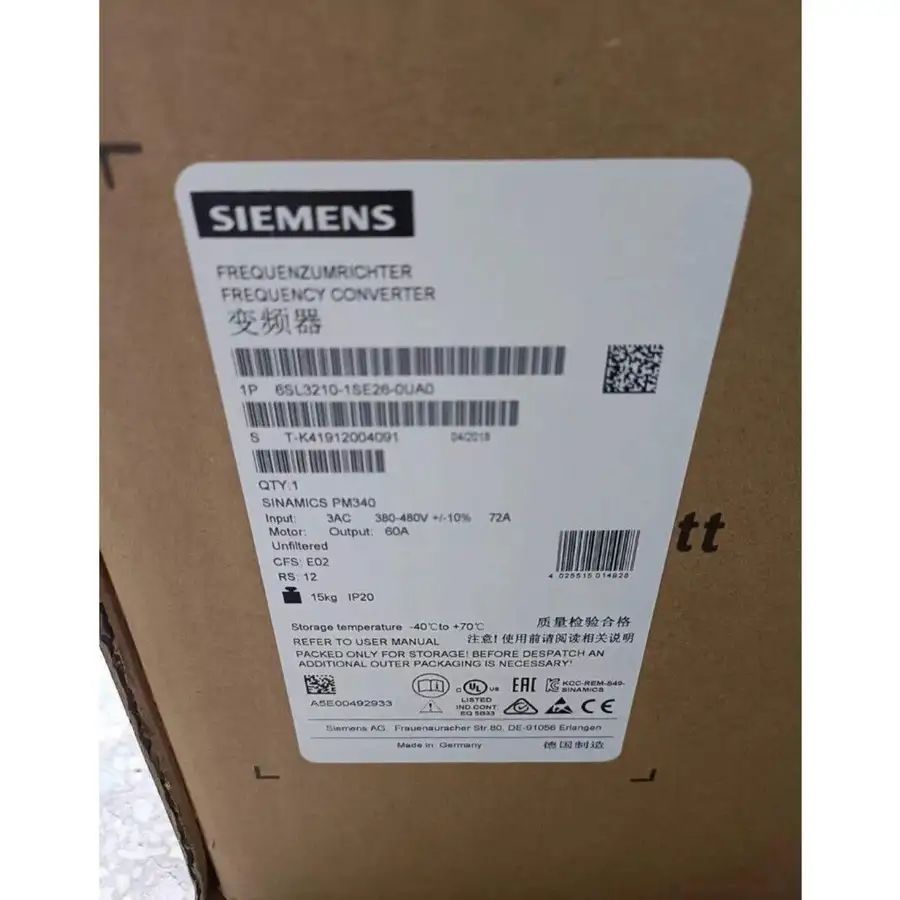 Модуль Siemens 6SL3210-1SE26-0UA0