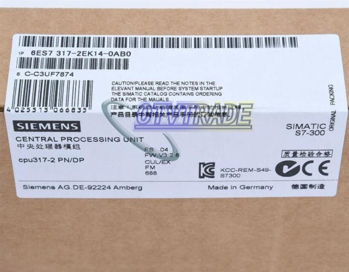 Модуль Siemens CPU Module S7/300 6ES7 317-2EK14-0AB0 6ES7317-2EK14-0AB0