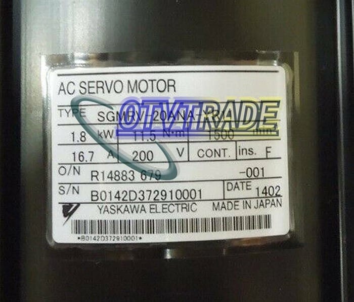 Модуль YASKAWA SGMRV-20ANA-YR11 AC SERVO MOTOR SGMRV20ANAYR11