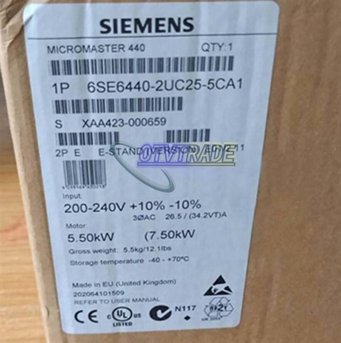 Модуль SIEMENS FREQUENCY CONVERTER 6SE6440-2UC25-5CA1 6SE6 440-2UC25-5CA1