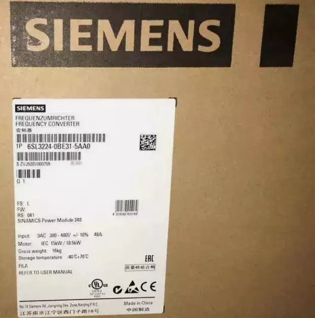 Модуль Siemens 6SL3224-0BE31-5AA0