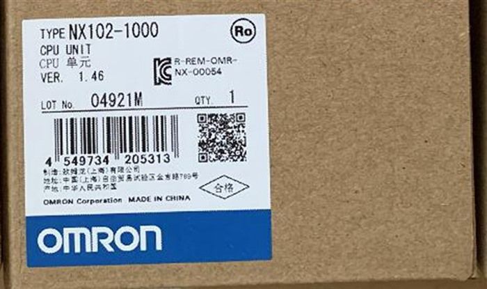 Модуль OMRON NX102-1000 CPU Unit NX1021000 PLC Module NX102-1000