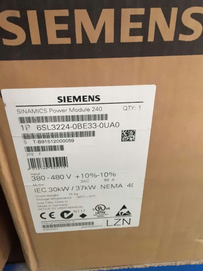Модуль Siemens 6SL3224-0BE33-0UA0
