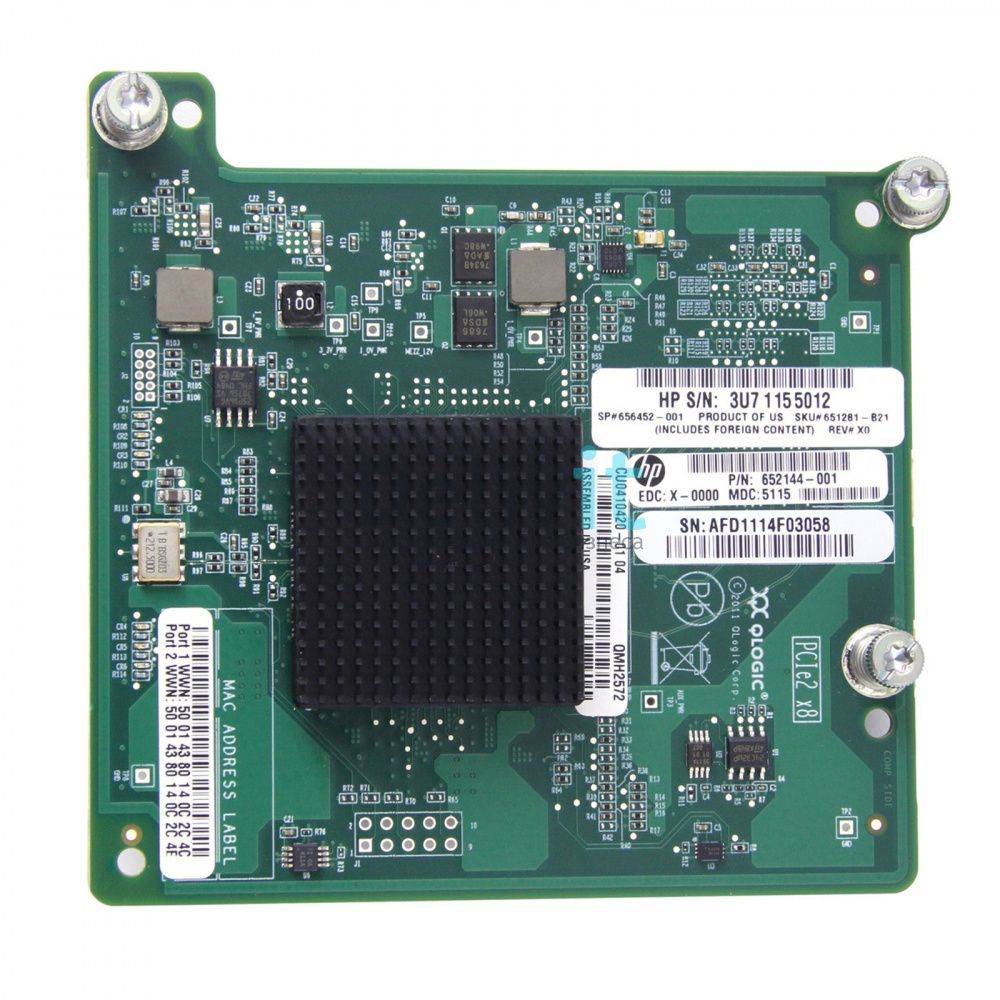 Сетвевая карта HP PCI-E 2хFibre Channel, QMH2572