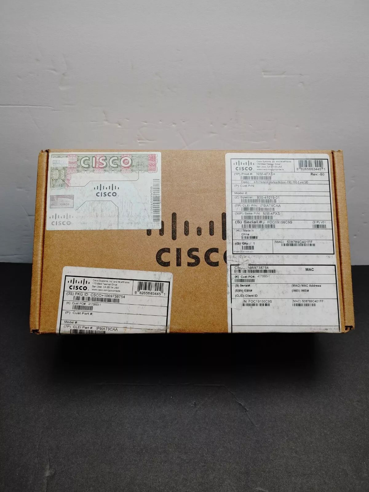 Модуль Cisco NIM-4FXS