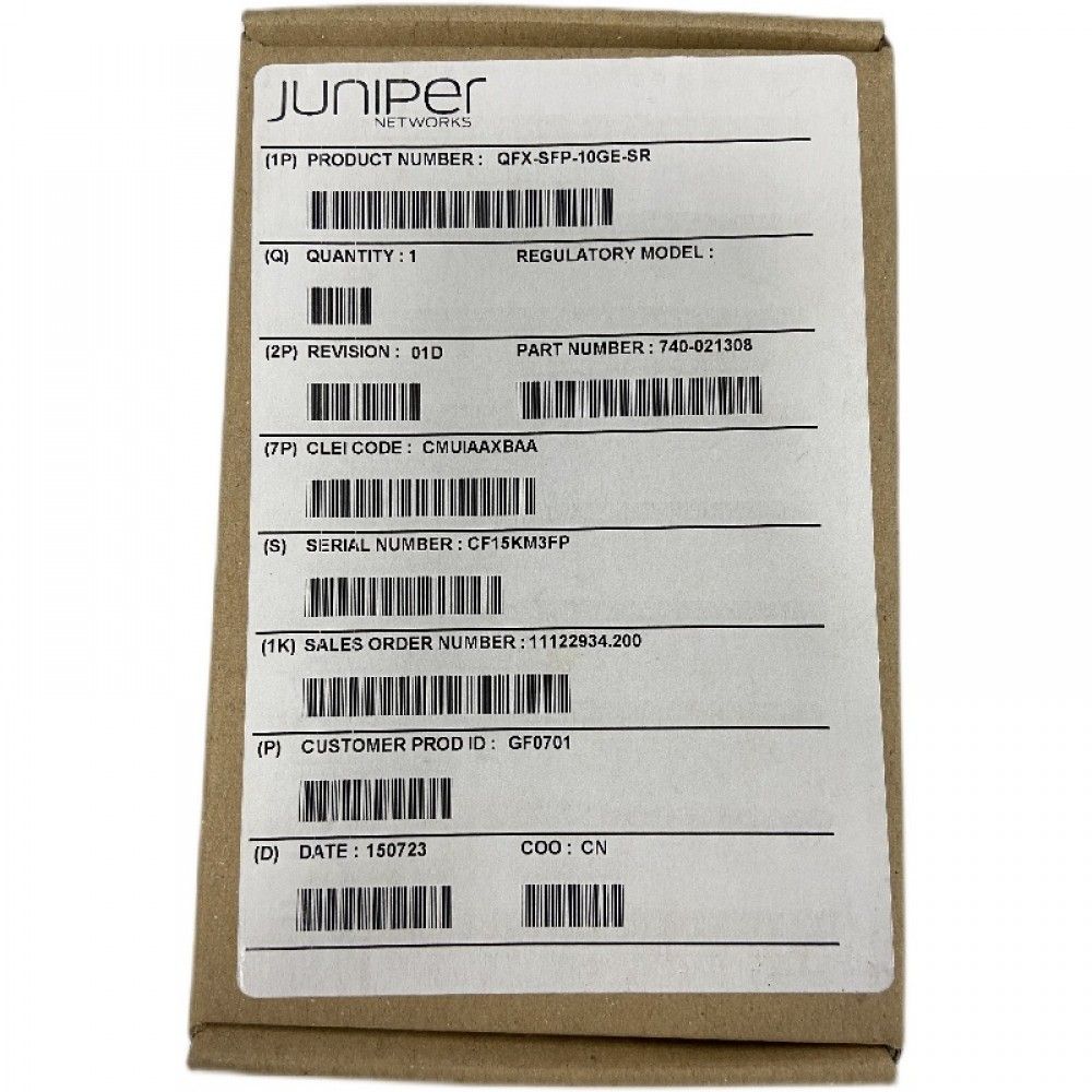 Модуль Juniper QFX-SFP-10GE-SR