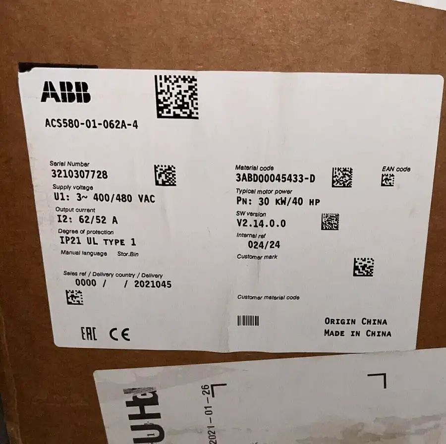 Модуль ABB ACS580-01-062A-4