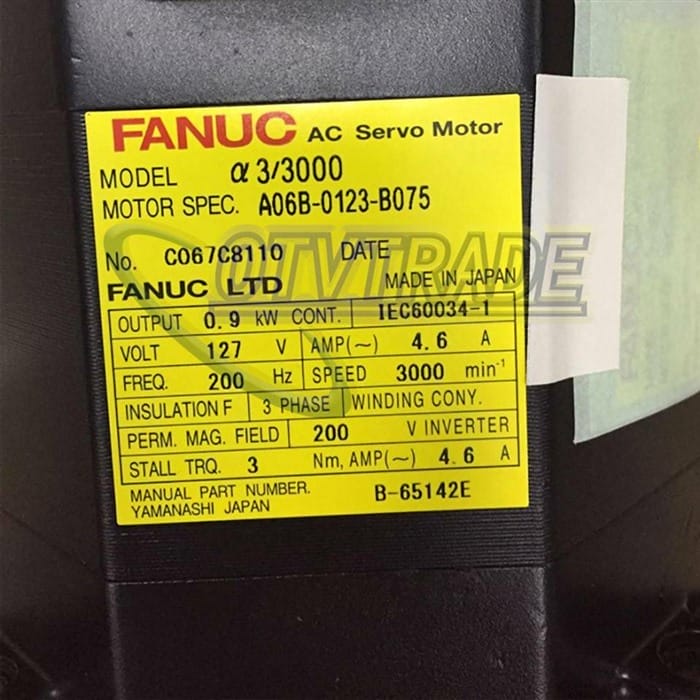 Модуль FANUC SERVO MOTOR A06B-0123-B075