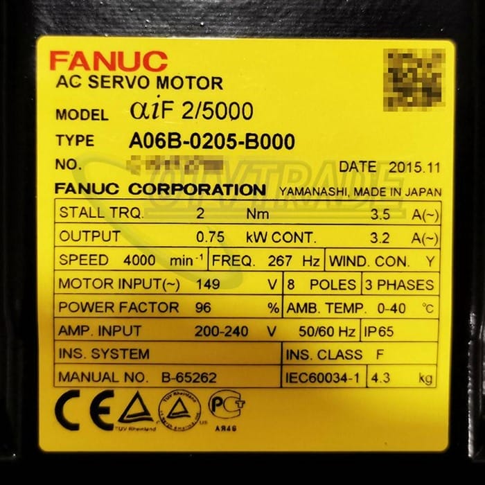 Модуль FANUC Servo Motor A06B-0205-B000