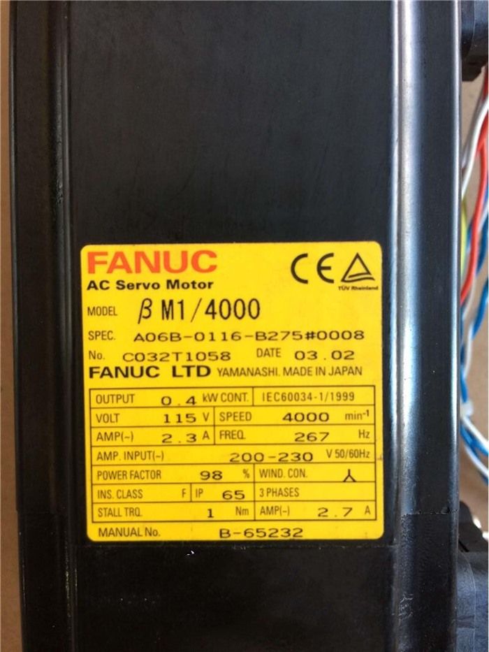 Модуль FANUC A06B-0116-B275#0008 SERVO MOTOR A06B0116B275#0008