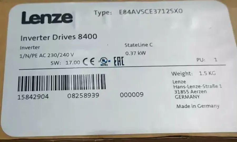 Модуль LENZE E84AVSCE3712SX0