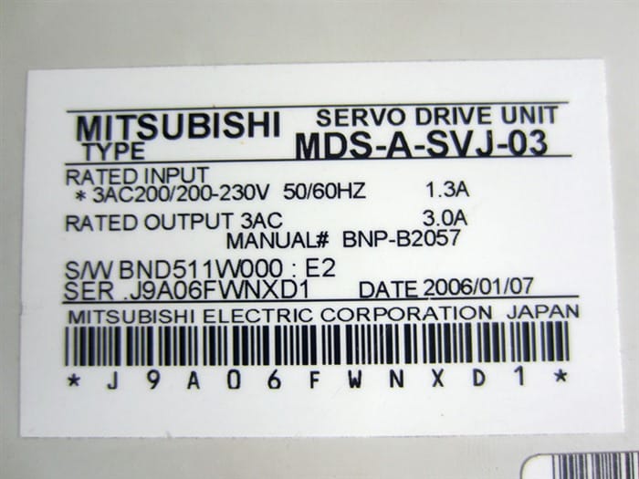 Модуль Mitsubishi MDS-A-SVJ-03